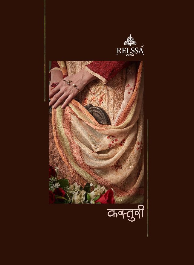Relssa fabrics kasturi fancy embroidered georgette silk salwaar suit catalogue wholesale surat best price