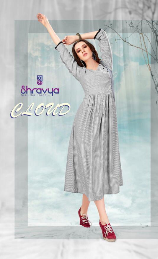 Shravya Fashion cloud Fancy Stylish Elegant Kurtis catalog wholesale prcie