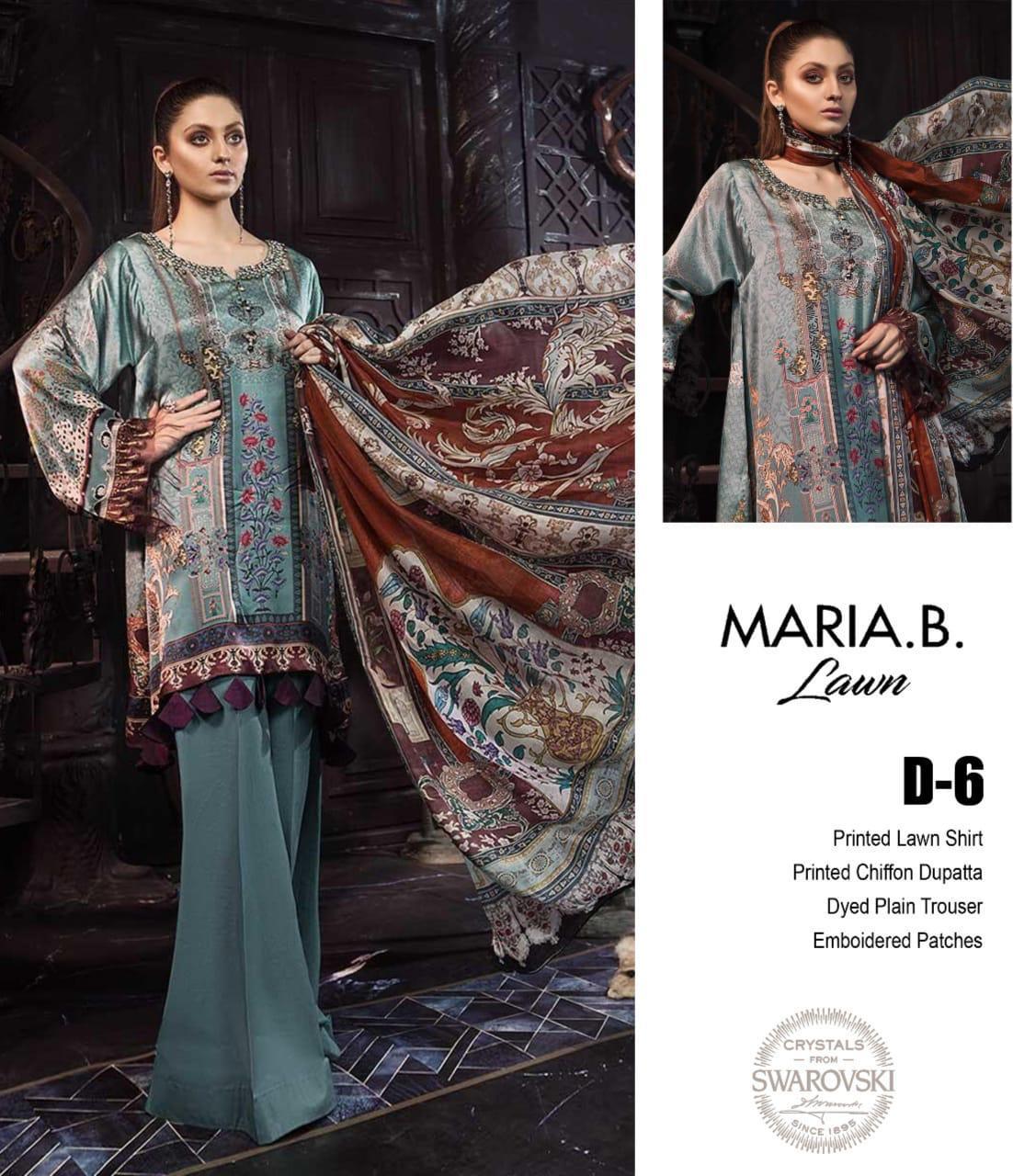 Maria b lawn master replica pakistani suit collection from surat