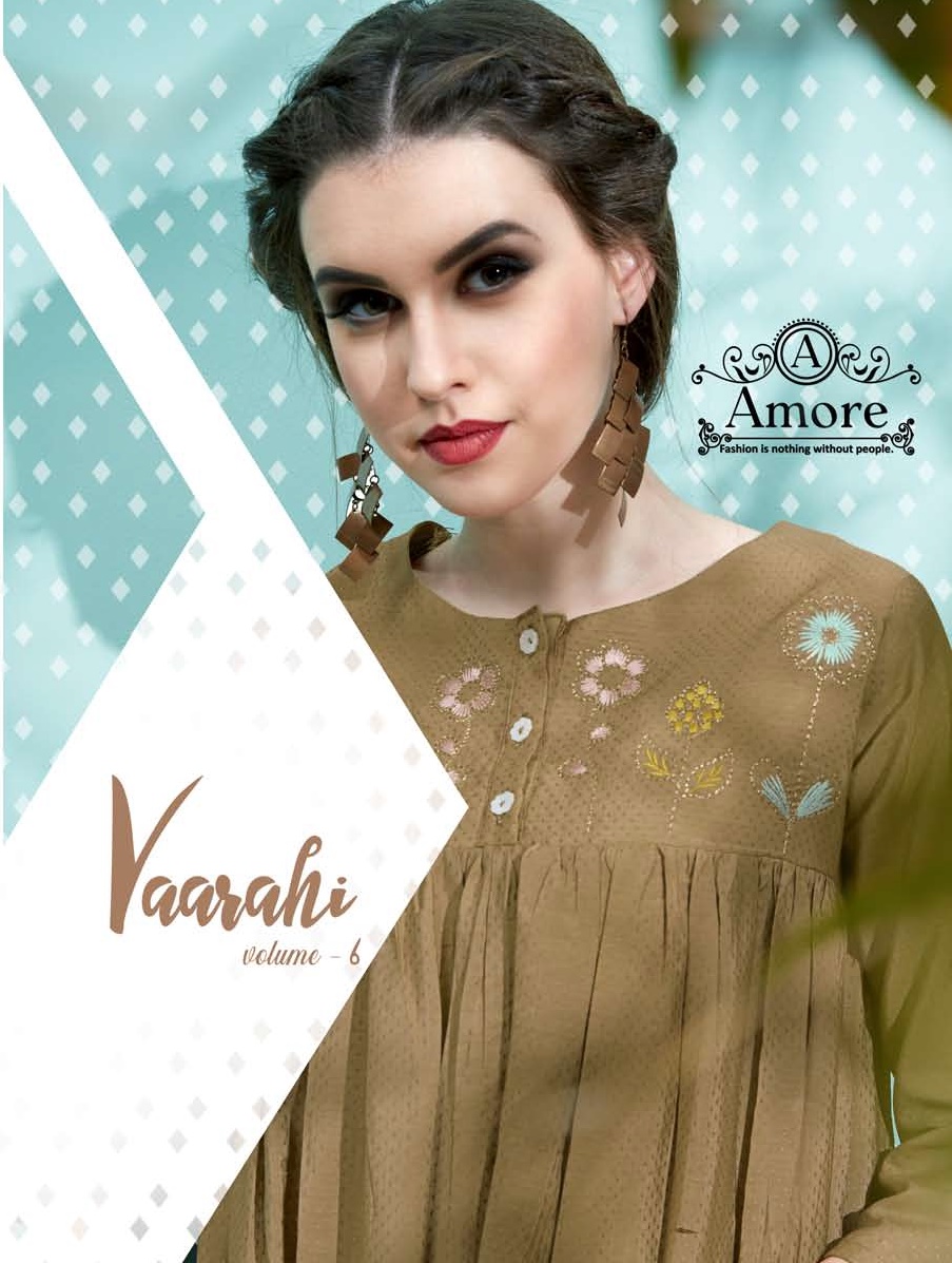 Amore vaarahi vol 6 stylish kurti with palazo collection surat wholesale