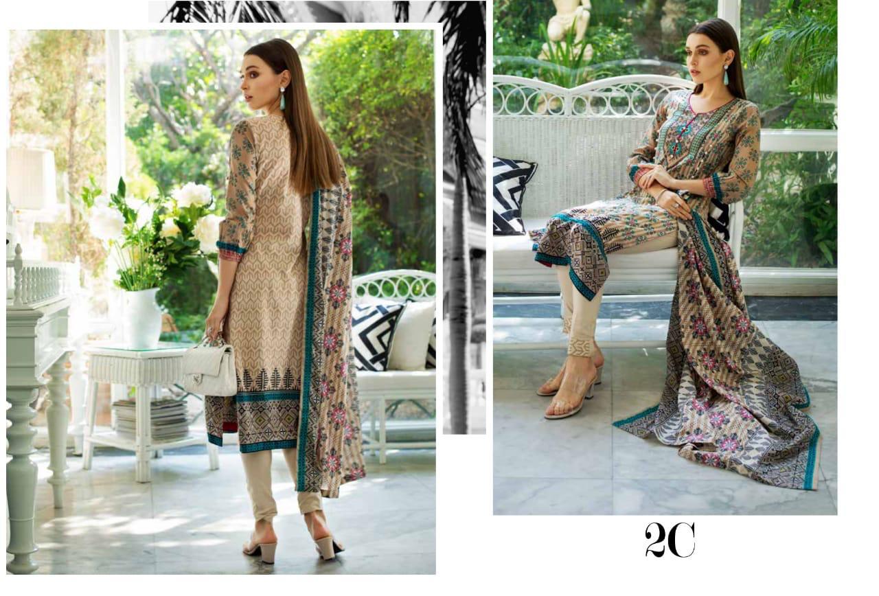 Monsoon lawn vol 2 by al zohaib textile 2019 original pakistani suit catalogue surat