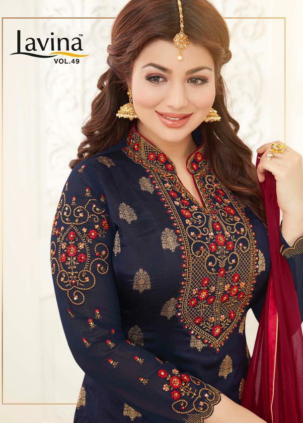 Lavina vol 49 Exclusive straight salwar suit latest catalog in wholesale price surat
