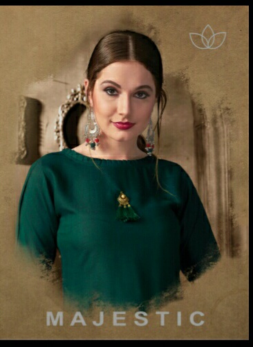 Sanidhya trends Majestic Exclusive stylish party wear kurtis catalog in wholesale price surat