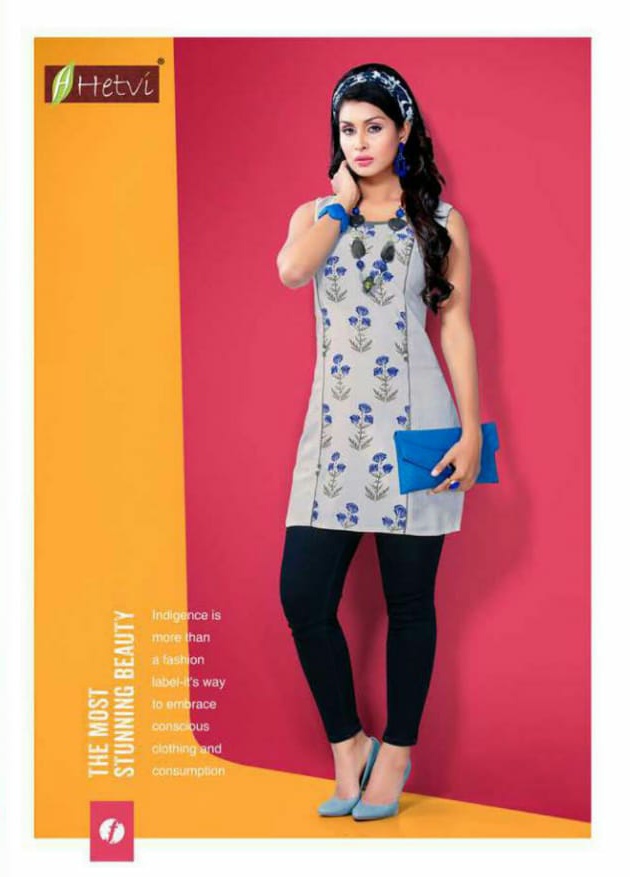 Hetvi raag daily wear rayon printed kurtis catalog wholesale price Surat best rate