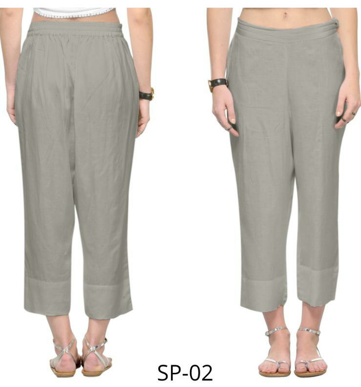 Mrigya linen rayon straight designer pants Catalog in wholesale price surat