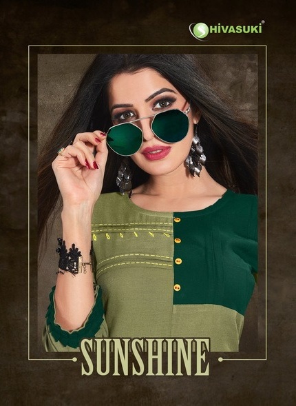 Shivasuki looks sunshine vol 1 cotton stylish trendy kurti catalogue wholesale price surat