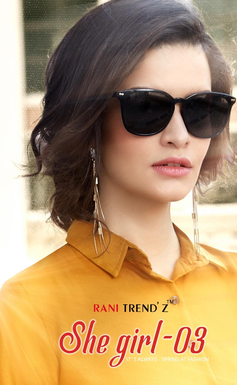 Rani trends she girl vol 3 rayon kurti with palazo set catalogue surat 2019 market