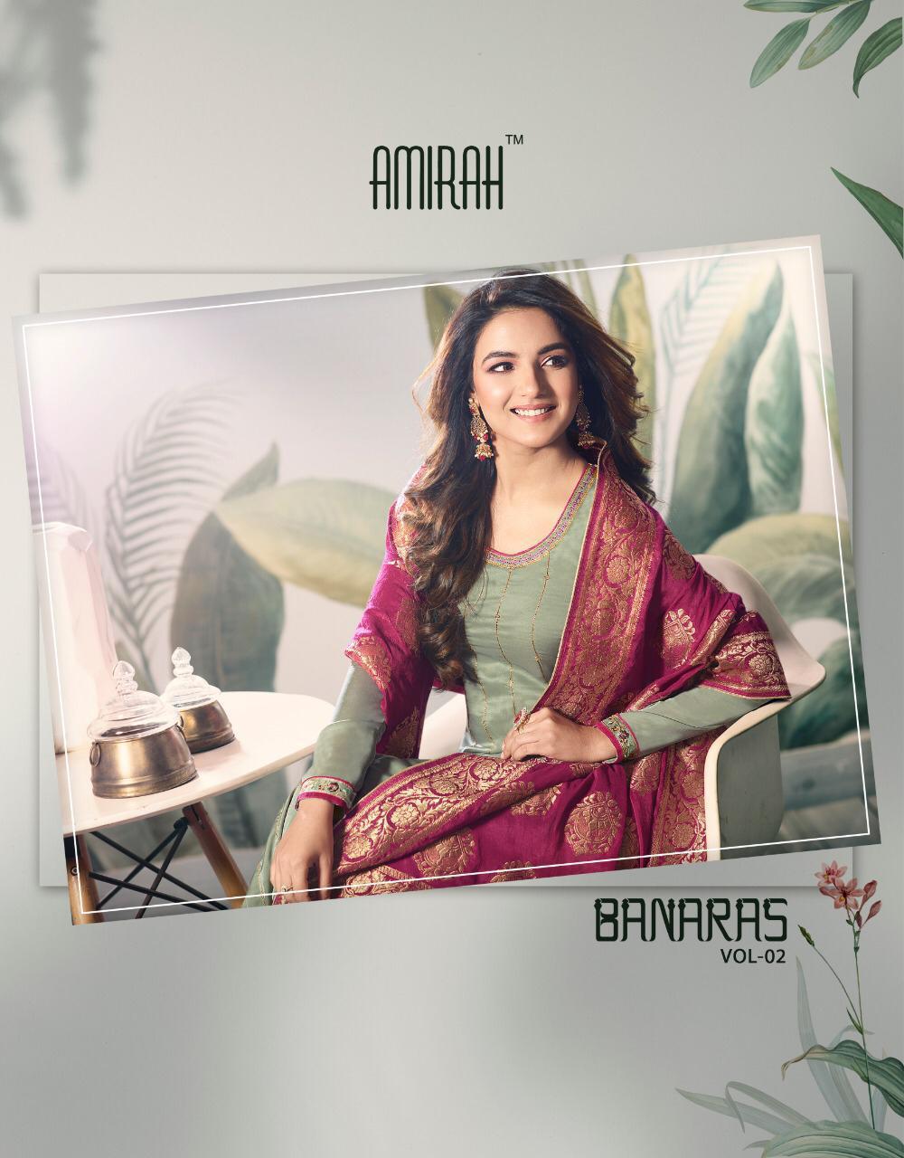 Amirah Banaras vol 2 designer Party wear salwar Kameez catalog wholesale price surat