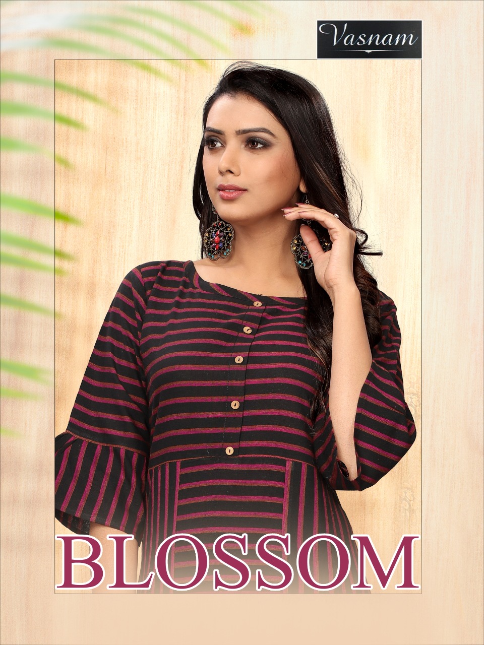 Vasnam Blossom Fancy Handloom Cotton Kurtis latest catalog at best price