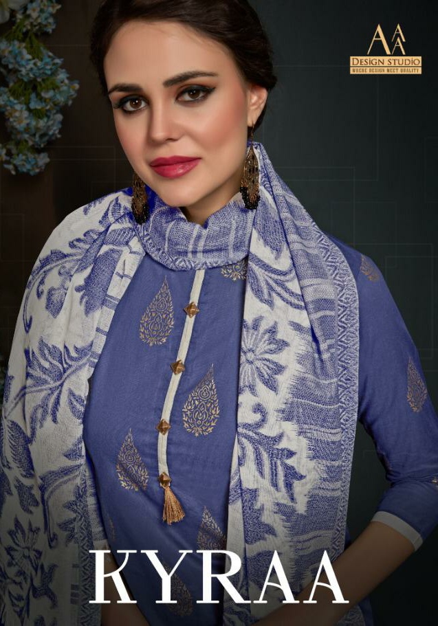 AAA designer studio Kyra Exclusive cotton suit latest catalog by online in Surat best rate
