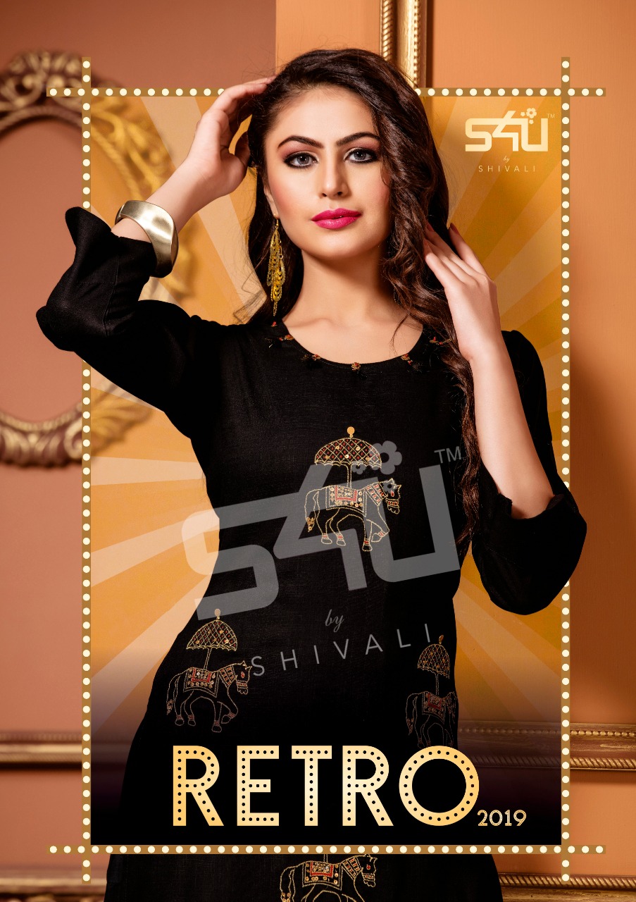 S4u by shivali retro 2019 summer collection stylish kurti catalog surat best price buy online