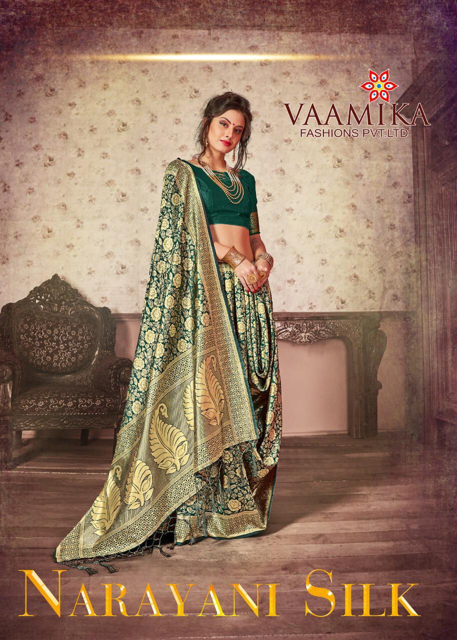 Vamika Fashion Narayani Silk stylish silk saree latest catalog