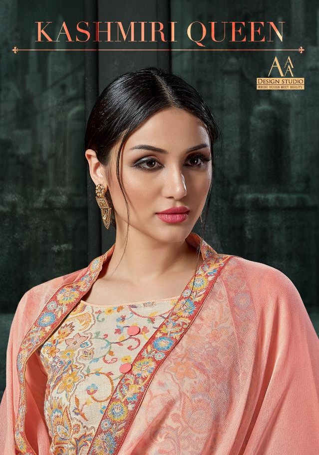 Aaa designer kashmiri queen cotton weaving collection salwaar suit catalog wholesaler price