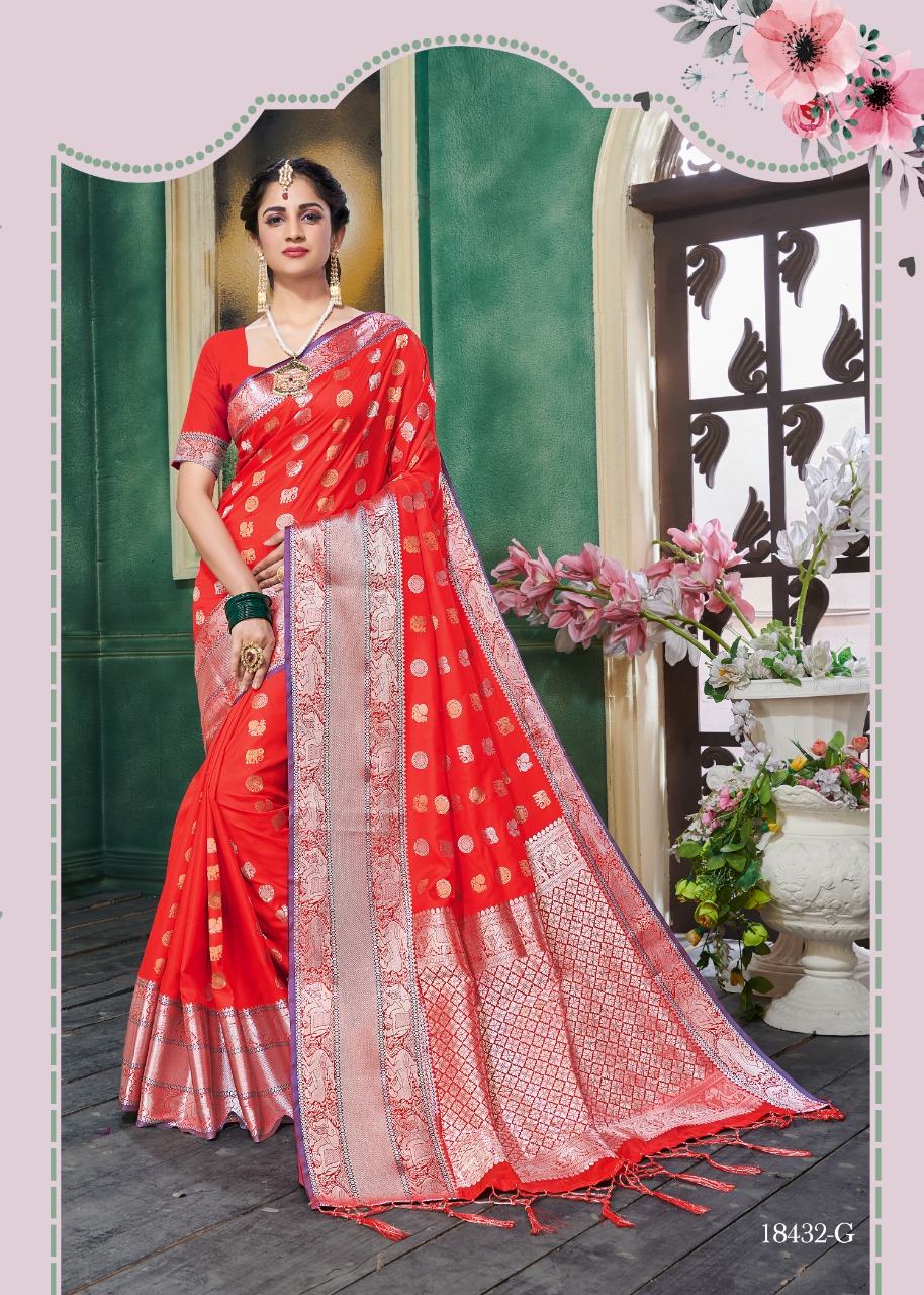 Krishnahari fashion Kanchana Designer Exclusive Silk saree catalog supplier surat