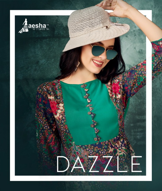 Aayesha Dazzle Designer Fancy Rayon Kurti catalog wholesale supplier