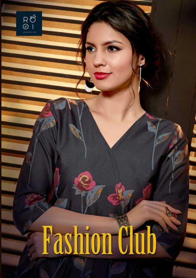 Rooi designs Fashion Club Fancy Exclusive Cotton Kurtis catalog wholesale supplier surat