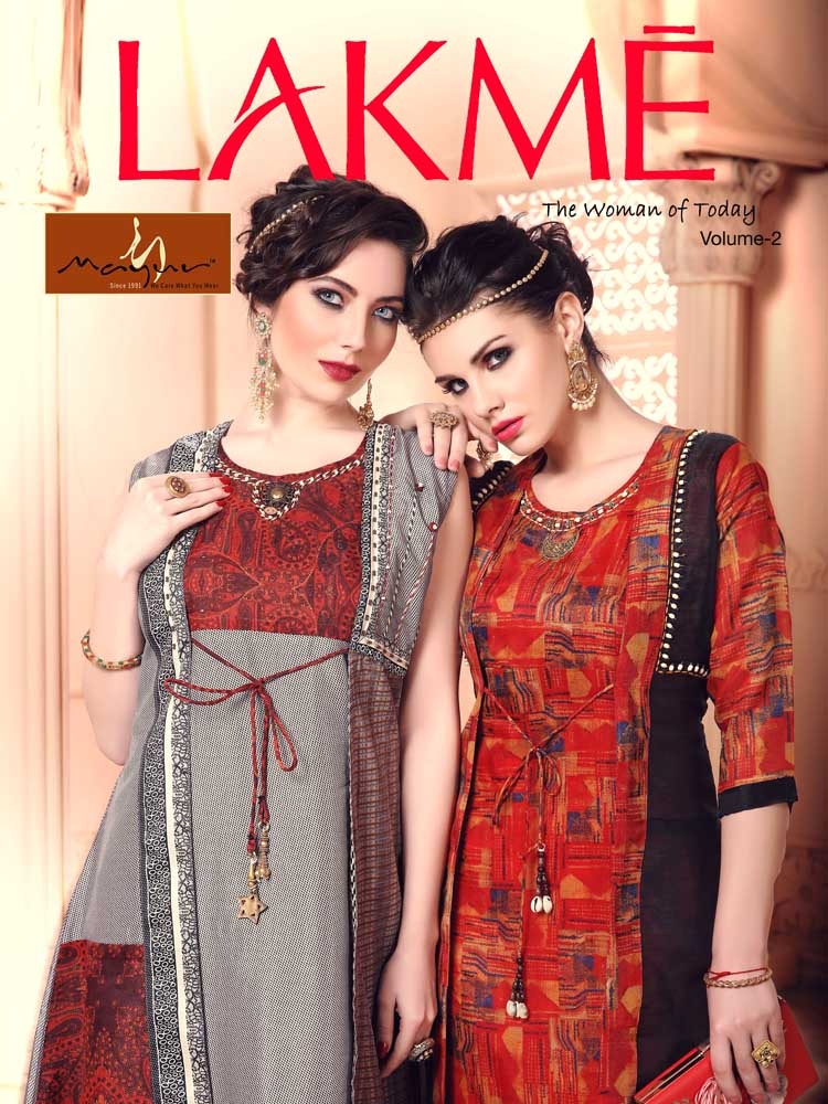 Mayur Lakme Vol 2 Designer Multi Layer Party wear Printed Kurti Catalog wholesale supplier