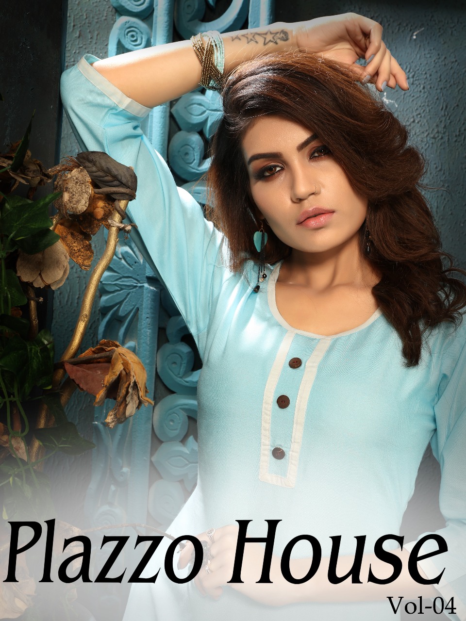 Kunj plazzo house vol 4 kuryi with rayon plazzo set wholesaler surat