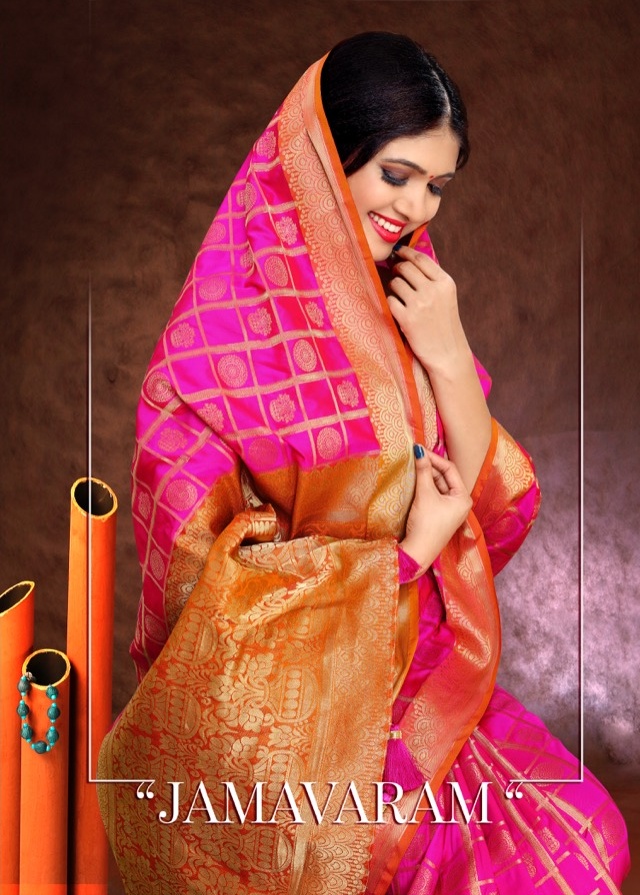 Maniyar jamavaram stylish elegant design silk saree supplier surat