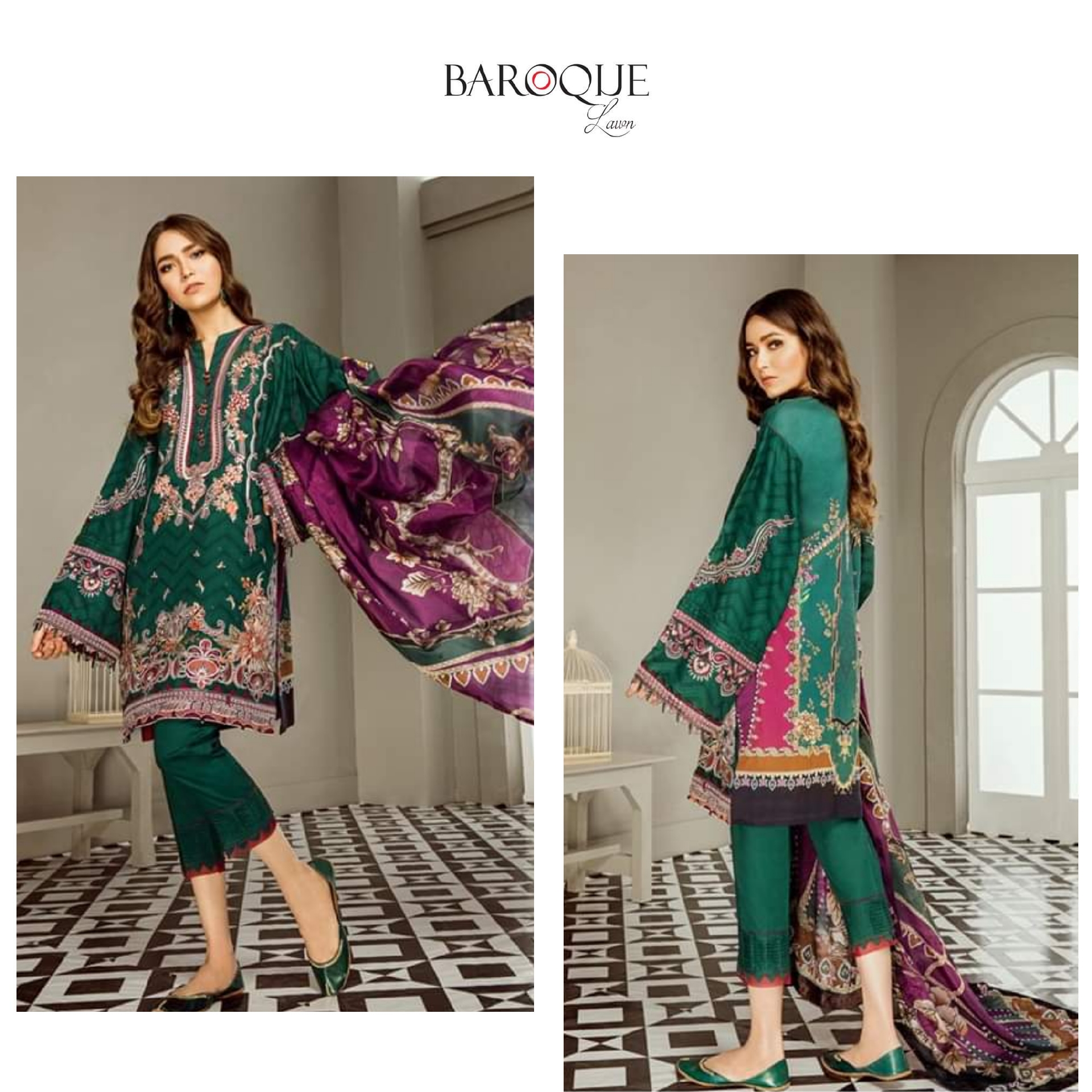 Baroque hit collection premium lawn 2019 master replica pakistani suits