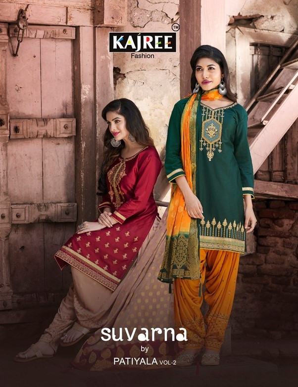 Kajree Suvarna by patiyala vol 2 ready made jam silk punjabi suits online