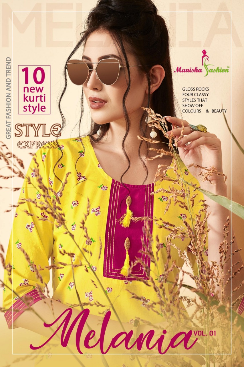 Manisha Fashion Melania cotton printed kurti wholesaler best price