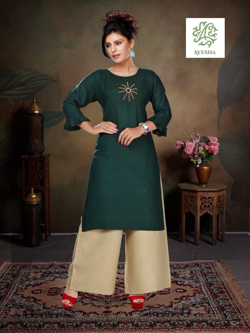 Ayesha Ladki Fancy Daily Wear plazzo Set Collection from Surat