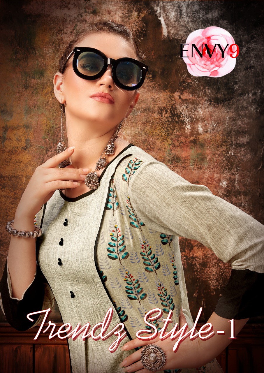 Envy9 Trends style vol 1 rayon gown style kurti collection online