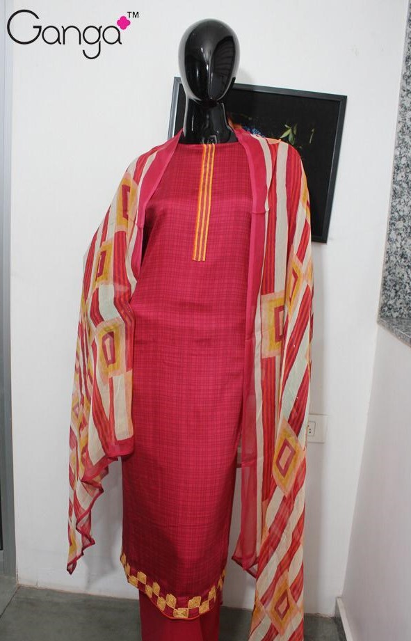 Ganga Bebo 174 silk satin four design set catalog surat seller