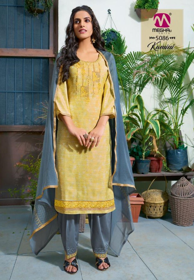 Meghali Kamini Fancy Ladies Salwar Suit Latest Catalog best Price Seller