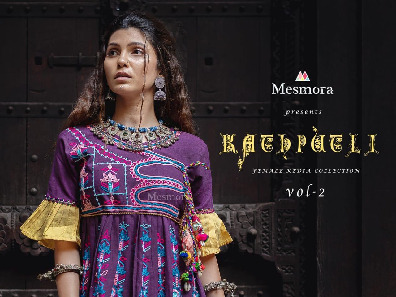 Mesmora Kath Putli Female Kedia Collection Vol 2 Designer Navratri Special Catalog