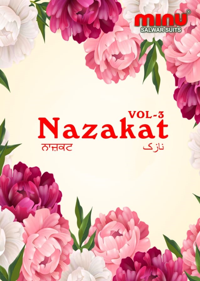 Minu Suits Nazakat vol 3 cotton printed ladies suits collection
