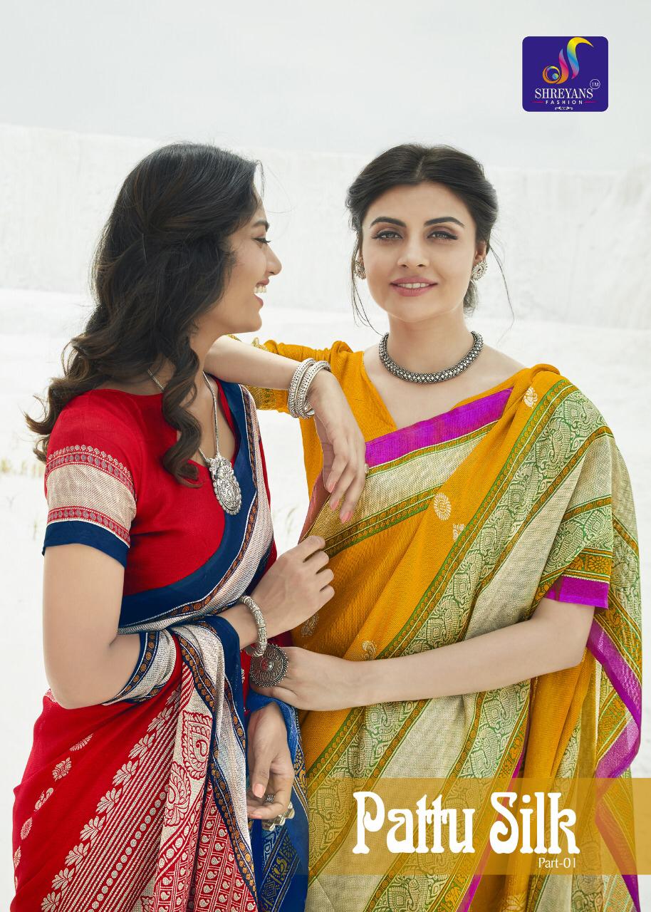 Shreyans Fashion Pattu silk linen jute fancy saree supplier surat
