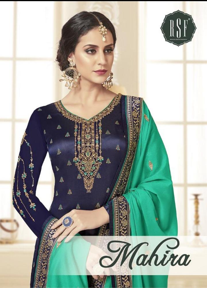 RSF Mahira Designer Party Wear Straight Suit Collection in Wholesale