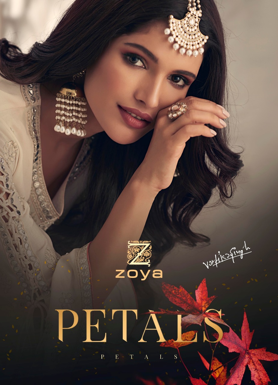 Zoya Petals Designer Partywear Salwar Suit Catalog Online Wholesaler