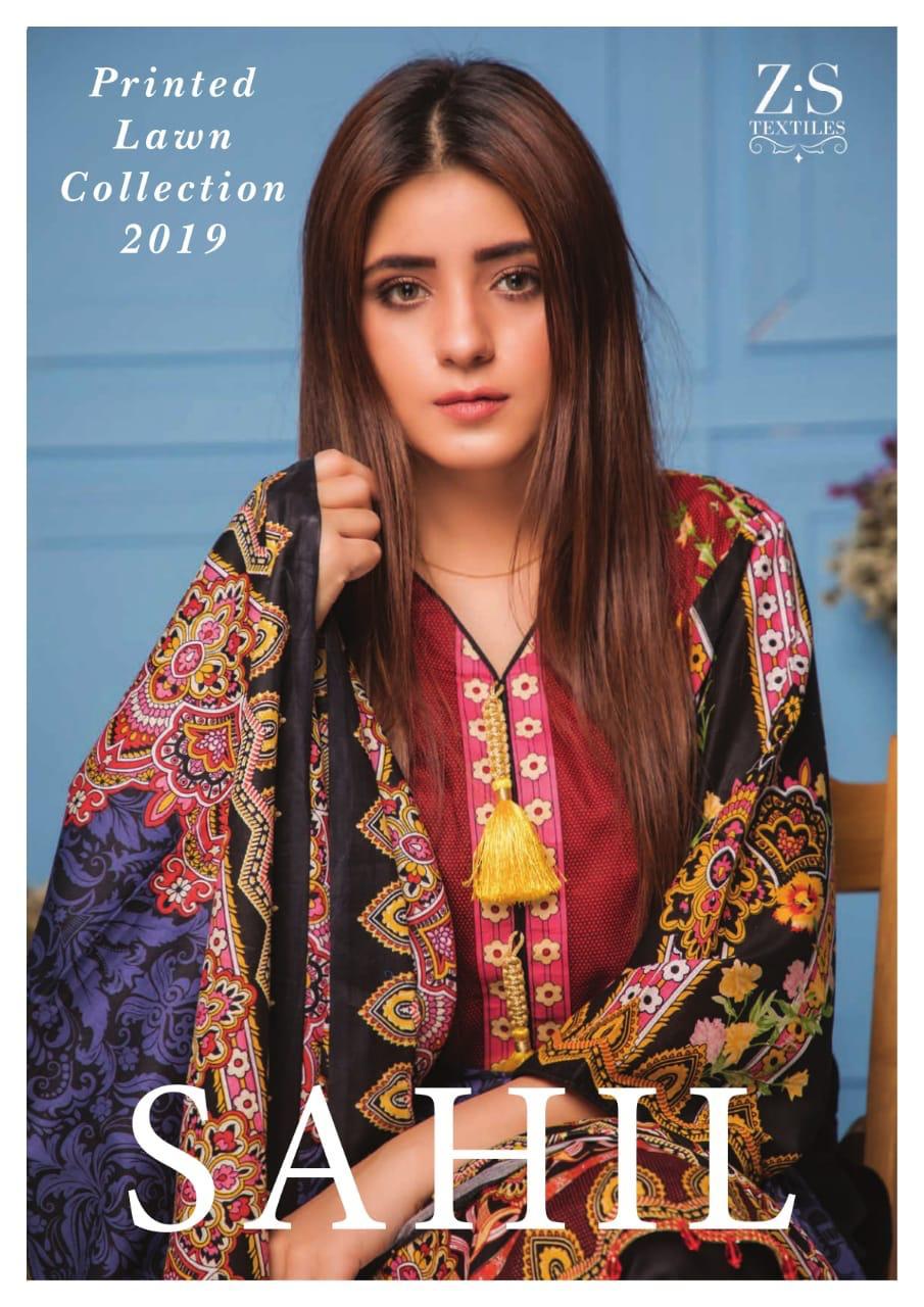 ZS Textiles Sahil Printed Lawn Vol 2 lawn Pakistani Suit collection Seller