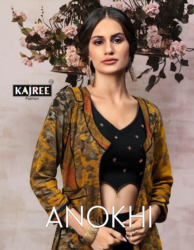 Kajree Anokhi Designer Jacket Style Kurti Catalog Wholesale Dealer
