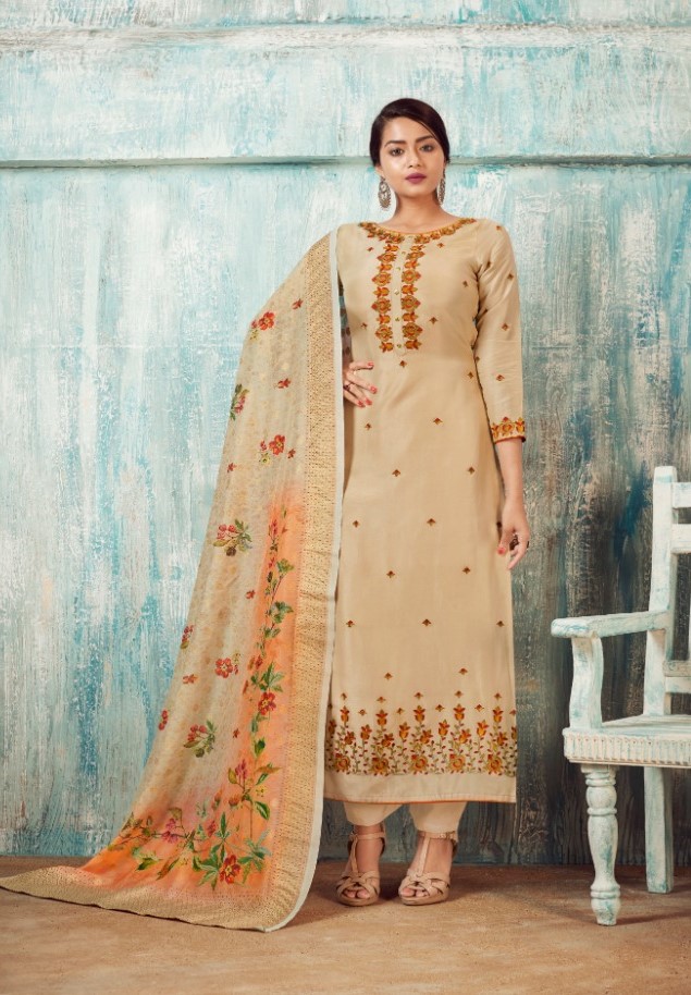 Shai Sadira Designer Silk Salwar Suit Latest Catalog in Wholesale Rate