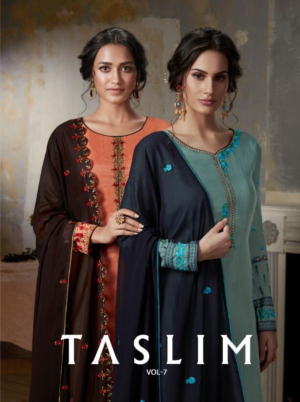 Arpan Fashion Taslim Vol 7 Upada Silk Ladies Suit Collection IN Surat