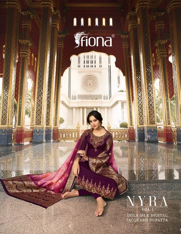 Fiona Nyra Vol 1Banarasi Dupatta Salwar Kameez Collection Wholesaler