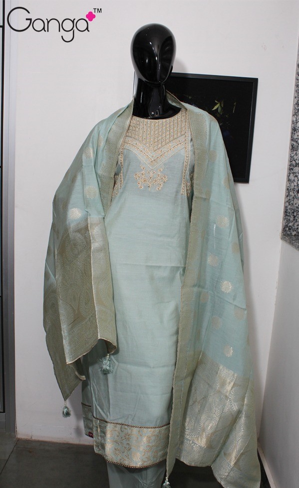 Ganga Fashion Kamli Vol 214 Silk Salwar Suit Catalog Wholesale Price