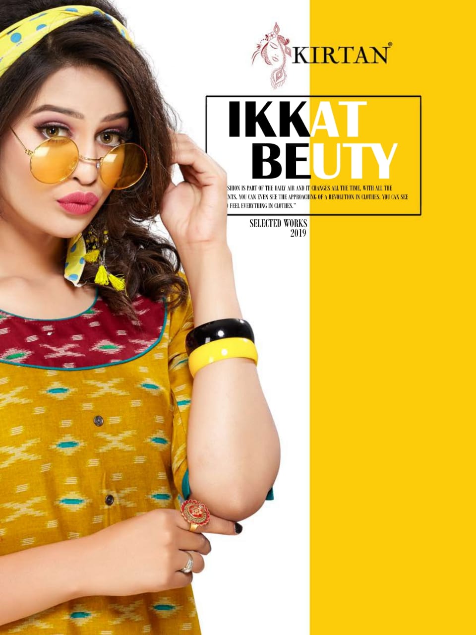 Kirtan Ikkat Beauty Fancy Cotton Kurtis Manufacturer In Surat