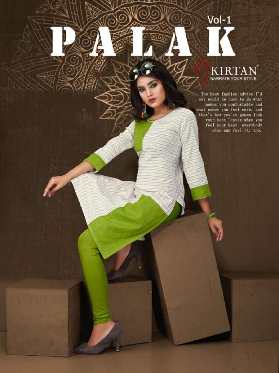 Kirtan Palak Vol 1 Trendy Cotton Kurti Catalog Wholesaler