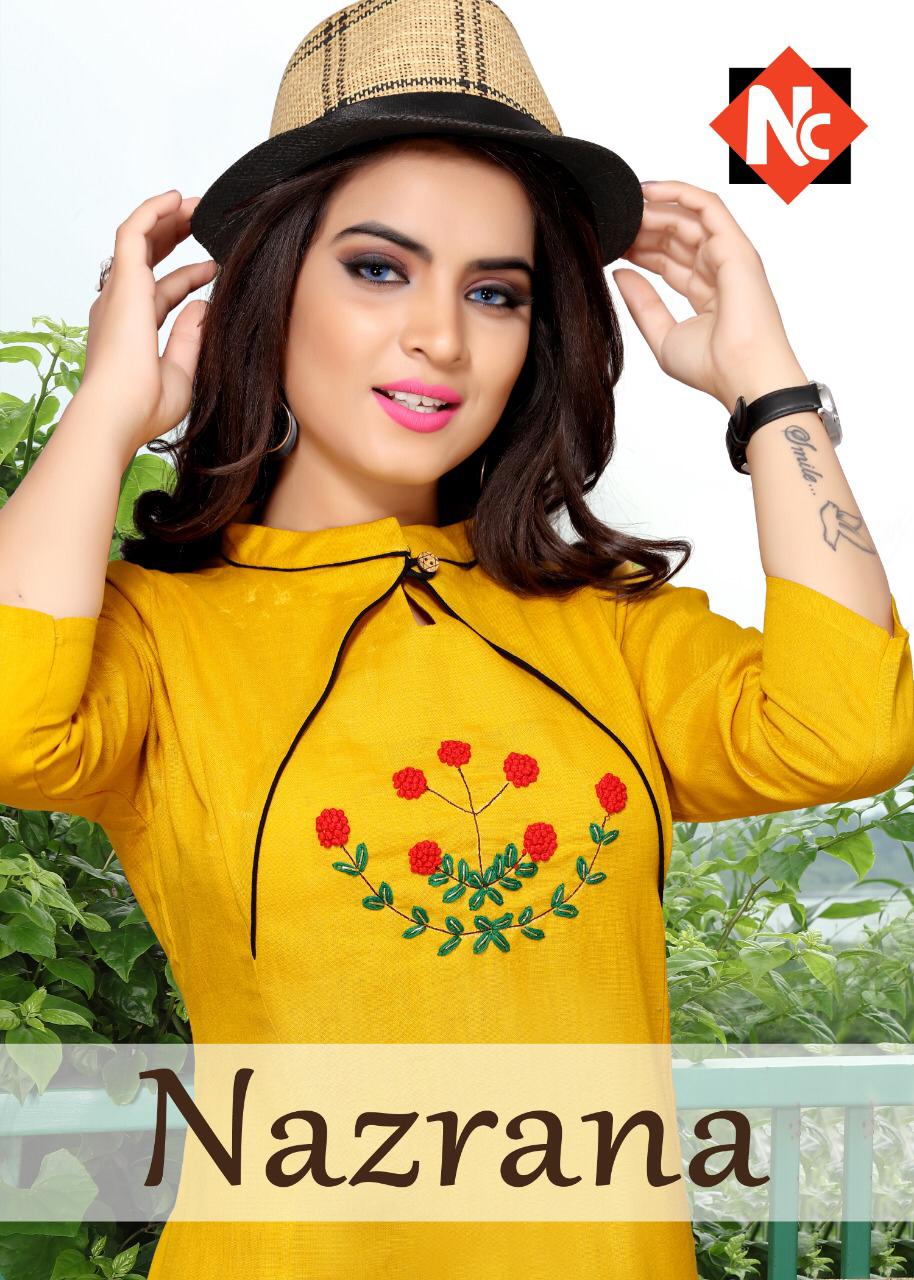 Neeti Nazrana Stylish Festive Wear Ladies Kurti Catalog Supplier