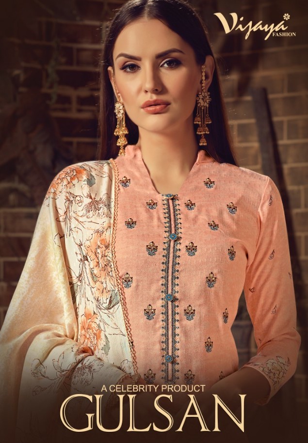 VIjaya Fashion Gulsan Pashmina Print Winter Wear Suit Catalog Wholesale Price
