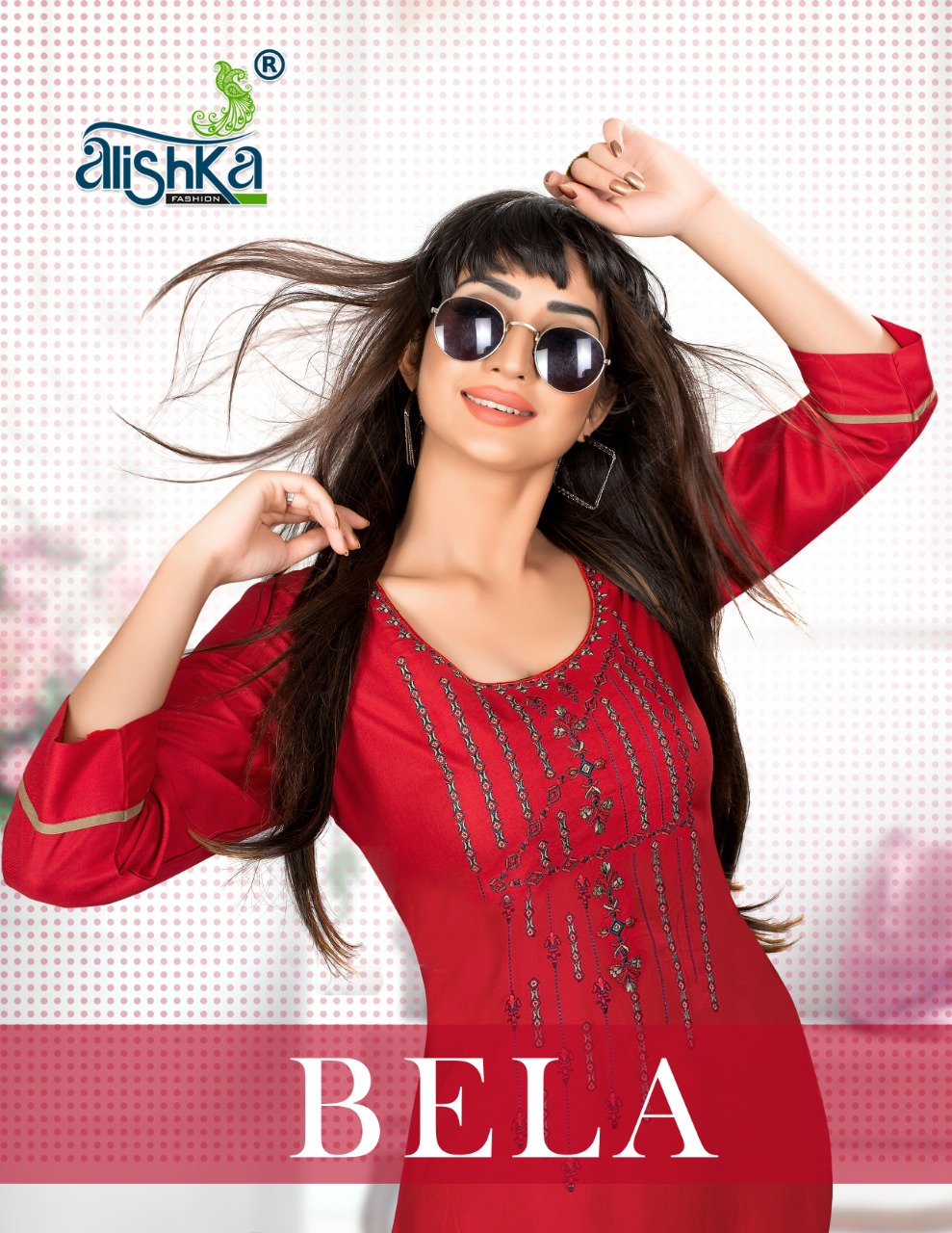 Alishka Bela Daily Wear Embroidery Rayon Kurti Catalog Supplier