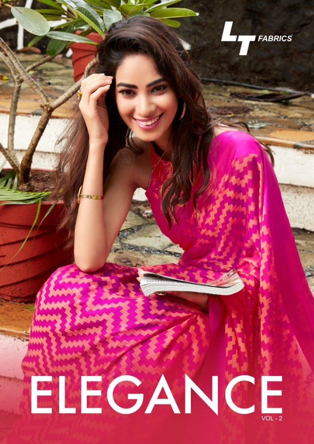 Lt Fabrics Elegance kota brasso print saree Catalog Wholesaler Best Price