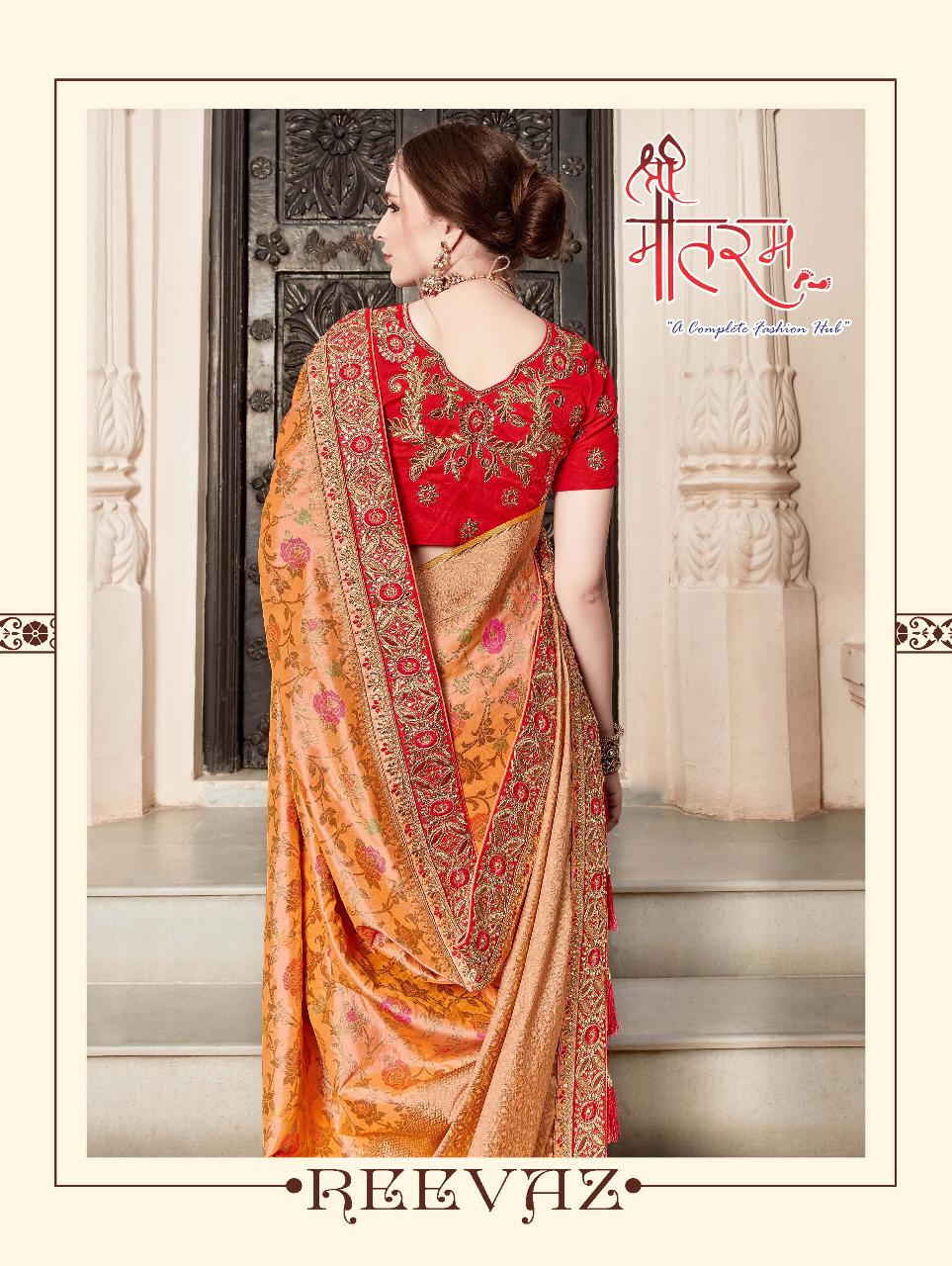 Shree Mataaram Reevaz 3401-3409 Series Desigenr Party Wear Silk Saree Collection