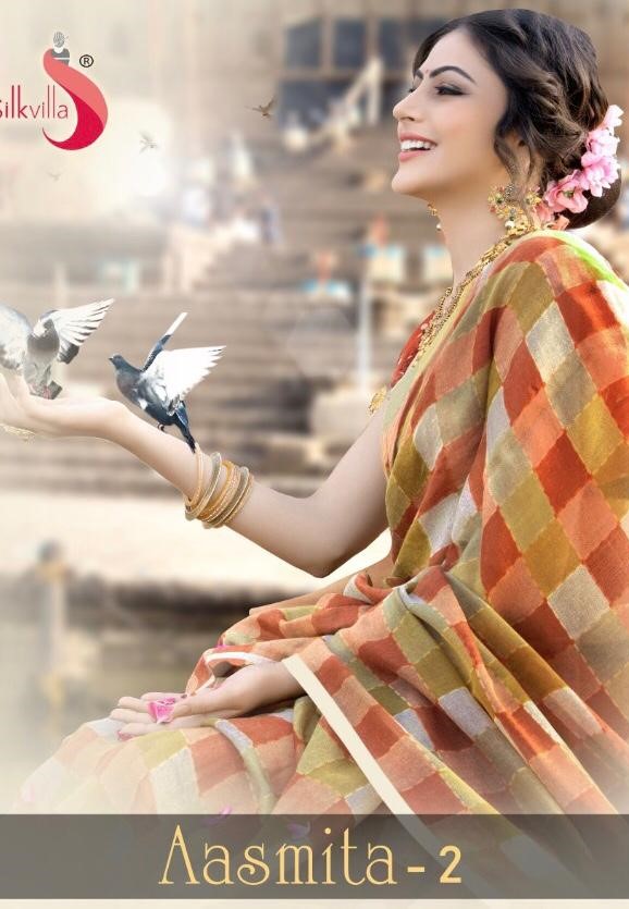 Silkvilla Aasmita vol 2 light pashmina saree collection wholesaler best price