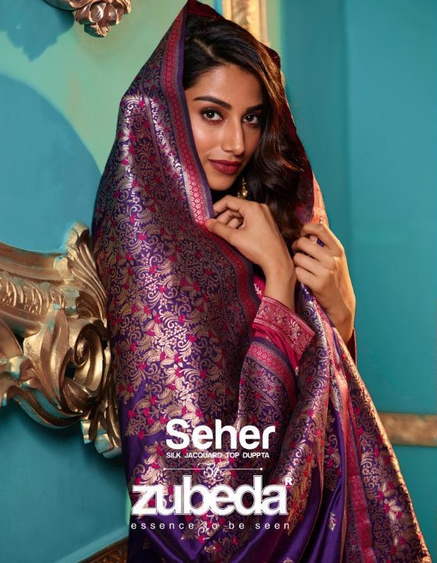 Zubeda Seher Diamond Work Silk Salwar Suit Catalog Supplier Surat